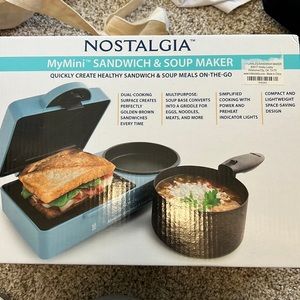 Nostalgia sandwich and soup maker